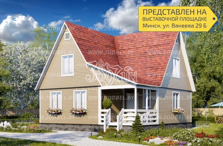 Проекты квадратных каркасных домов
