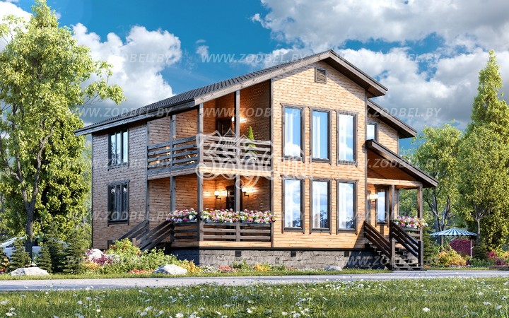 Проекты загородных каркасных домов